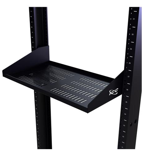 RACK SHELF 10in DEEP SINGLE VENTED 2RMS