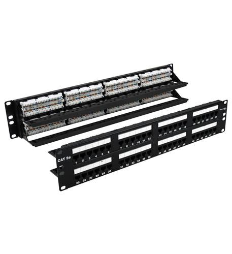 CAT5E PATCH PANEL 48 PORT