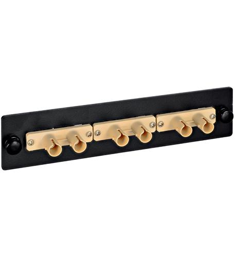 ADAPTER PANEL, 6-SIMPLEX ST, METAL BLACK