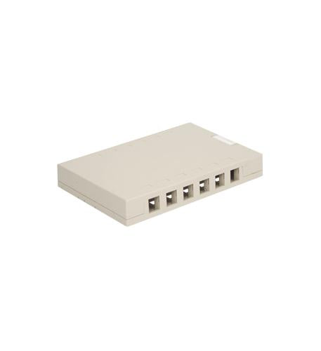 SURFACE MOUNT BOX, 12-PORT, WHITE