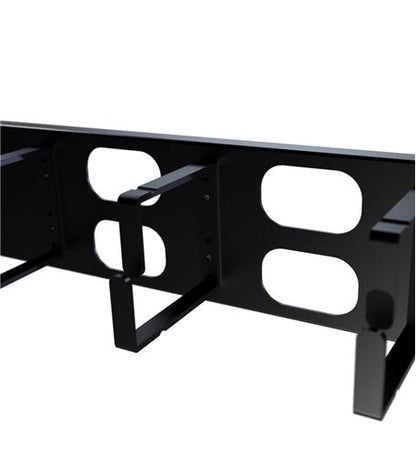 PANEL CABLE MGMT METAL RING AND COVER 2U