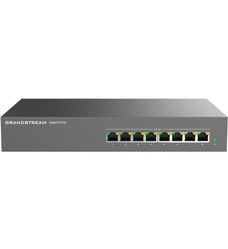 Unmanaged  Switch, 8 x GigE POE Ports