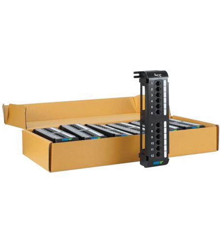 PATCH PANEL, VERT, CAT 5E, 12-PORT, 6PK