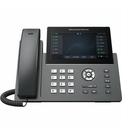 12 Lines, 6 SIP Accounts, 7in touch scrn