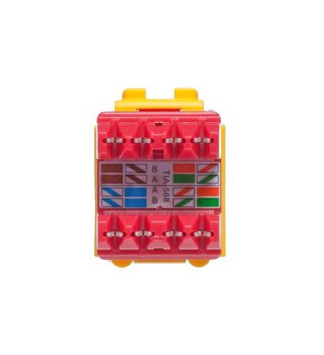 MODULE, CAT 6, EZ, YELLOW