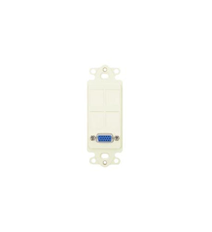 INSERT, DECOREX, 4 PORT, RGB/VGA, IVORY