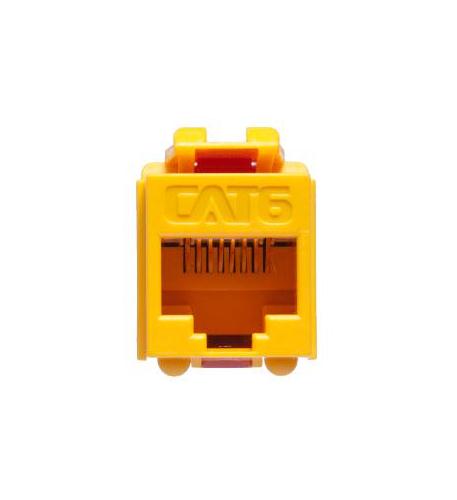 MODULE, CAT 6, HD, YELLOW