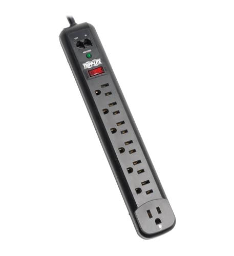 7 OUTLET SURGE STRIP WITH RIGHT ANGLE