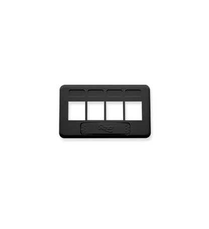 FACEPLATE, FURNITURE, TIA, 4-PORT, BLACK