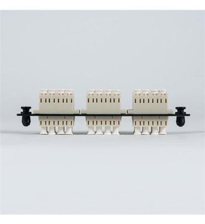 ADAPTER PANEL, 6 QUAD LC, 24F, BEIGE, MM
