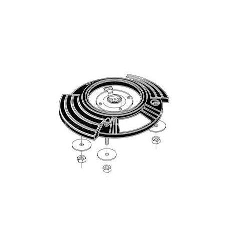 SHOCK MOUNT FEMALE XLR ON RUBB