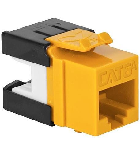 MODULE, CAT6A, HD, 25PK, YELLOW