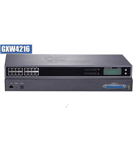 16 FXS, 1 GigE, near HD quality audio