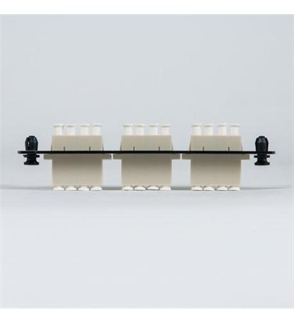 ADAPTER PANEL, 3 QUAD LC, 12F, BEIGE, MM