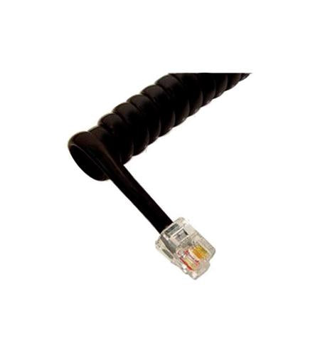 GCHA444006-FFB / 6' FLAT BK Handset Cord
