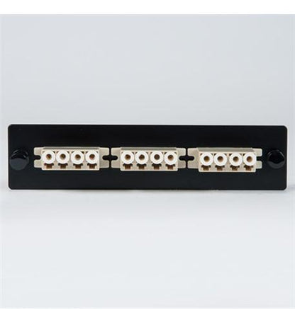 ADAPTER PANEL, 3 QUAD LC, 12F, BEIGE, MM
