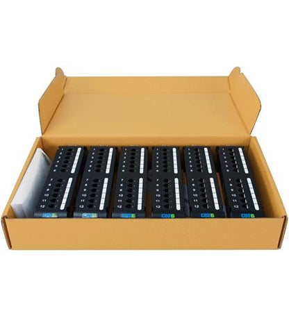 PATCH PANEL, VERT, CAT 6, 12-PORT, 6 PK
