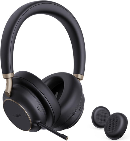 Yealink BH76 Plus Teams Wireless Bluetooth Headset with USB-C and USB-A Adapter Black