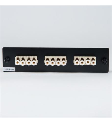 ADAPTER PANEL, 3 QUAD LC, 12F, BEIGE, MM