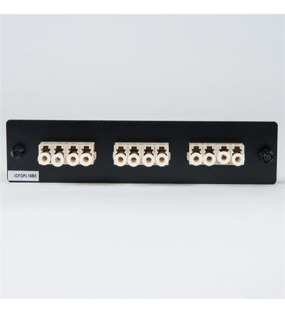 ADAPTER PANEL, 3 QUAD LC, 12F, BEIGE, MM