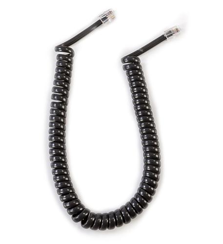 GCHA444006-FFB / 6' FLAT BK Handset Cord