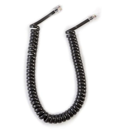 GCHA444006-FFB / 6' FLAT BK Handset Cord