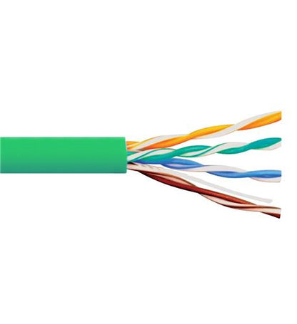 C6 500 UTP SLD CBL 23G 4P CMP, 1K GREEN