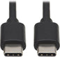 Eaton Tripp Lite Series USB-C 60W Device Charging Cable (M/M) - USB 2.0, Black, 3 ft. (0.91 m)