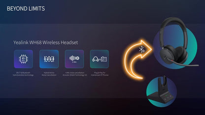 Yealink WH68 ANC DECT Wireless Headset