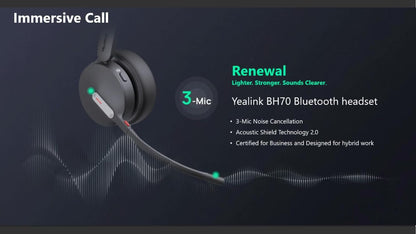 Yealink BH70 Dual Teams USB-C Wireless Headset