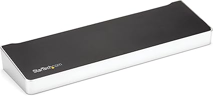 StarTech.com 4K USB-C Dock, Triple UHD 4K Monitor Docking Station, Mac/Windows, HDMI & DisplayPort, 60W PD, 5x USB 5Gbps Hub, TAA