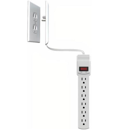 Sleek Socket 6 Outlet Surge Protector