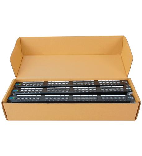 PATCH PANEL, CAT 6, 24-PORT, 1 RMS, 6 PK