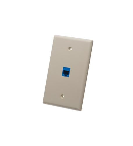 FACEPLATE, OVERSIZED, 1-PORT, IVORY