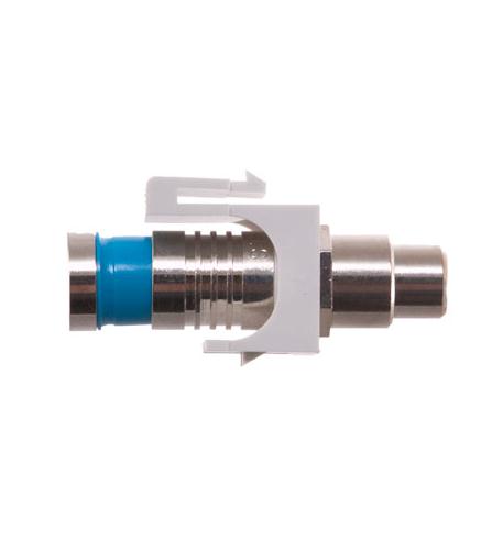 MODULE, CRIMP, RCA, RG6Q, BK INS, WHITE