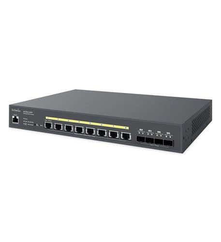 10-Gigabit 8-port PoE++ layer 2+ switch
