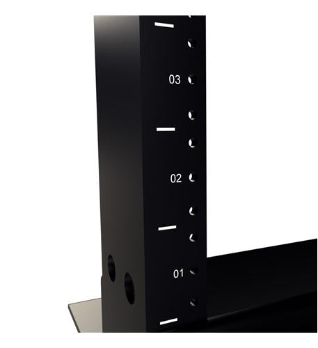 DISTRIBUTION RACK BLACK, 6FT 38 RMS