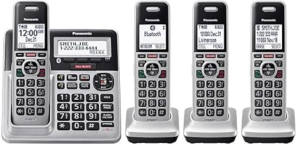 Panasonic KX-TG994 DECT 6.0 Bluetooth 4-Handset Phone Bundle