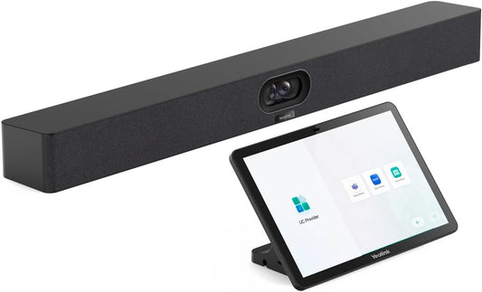 Yealink MeetingBar A40 All-in-One Android Collaboration Bar with CTP25 Touch Console for Small and Medium Meeting Rooms