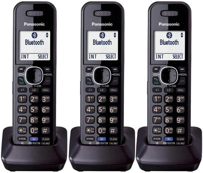 Panasonic KXTGA950B Dect 6.0 Handset 2-Line Landline Cordless Expansion Handset (3-Pack) (Copy)