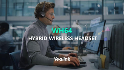 Yealink WH64 Dual UC DECT & Bluetooth Wireless Headset