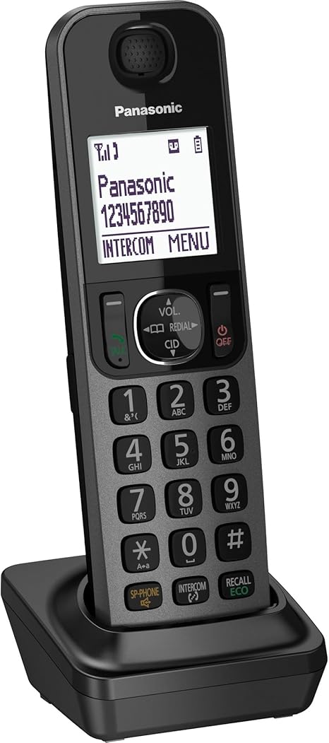 Panasonic KX-TGFA30M DECT 6.0 Additional Digital Cordless Handset for KX-TGF38 Series, Metal