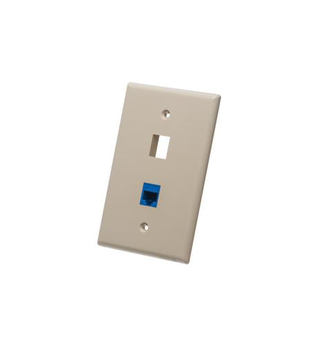 FACEPLATE, OVERSIZED, 2-PORT, IVORY