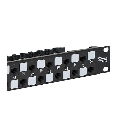 PATCH PANEL,CAT 6A, 24-P,1RMS
