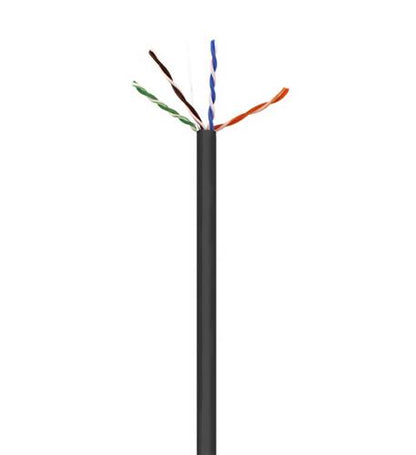 CAT6 UTP PLENUM NO SPLINE BLACK