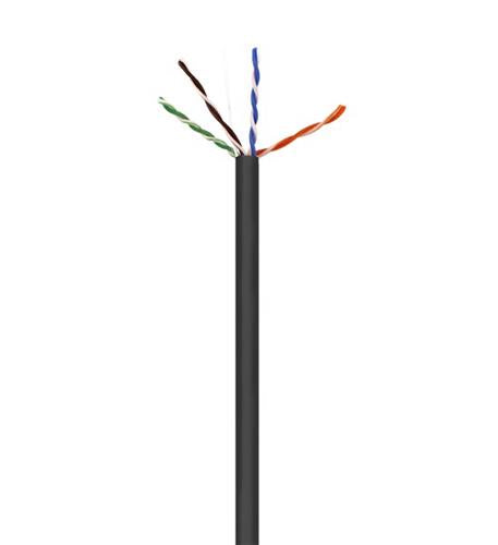 CAT6 UTP PLENUM NO SPLINE BLACK