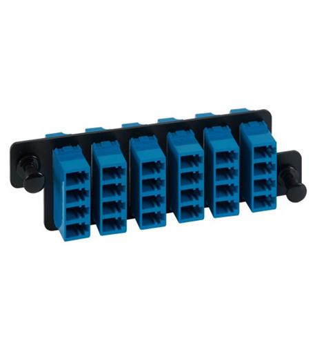 HD ADAPTER PANEL,6 QUAD LC,24F,BLUE,SM