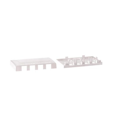 SURFACE MOUNT BOX, ELITE, 4-PORT, WHITE