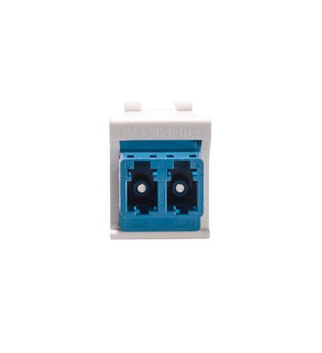MODULE FIBER OPTIC, LC, DUPLEX, WHITE