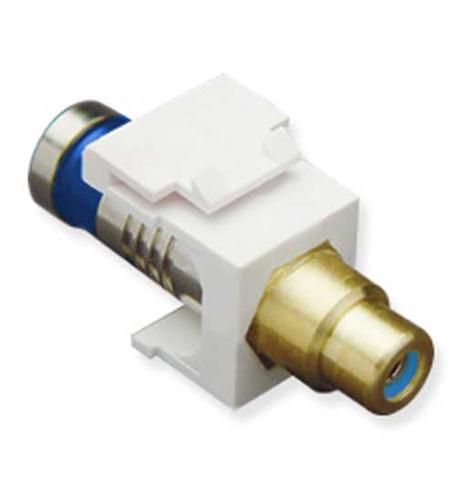MODULE, CRIMP, RCA, RG6Q, BL INS, WHITE